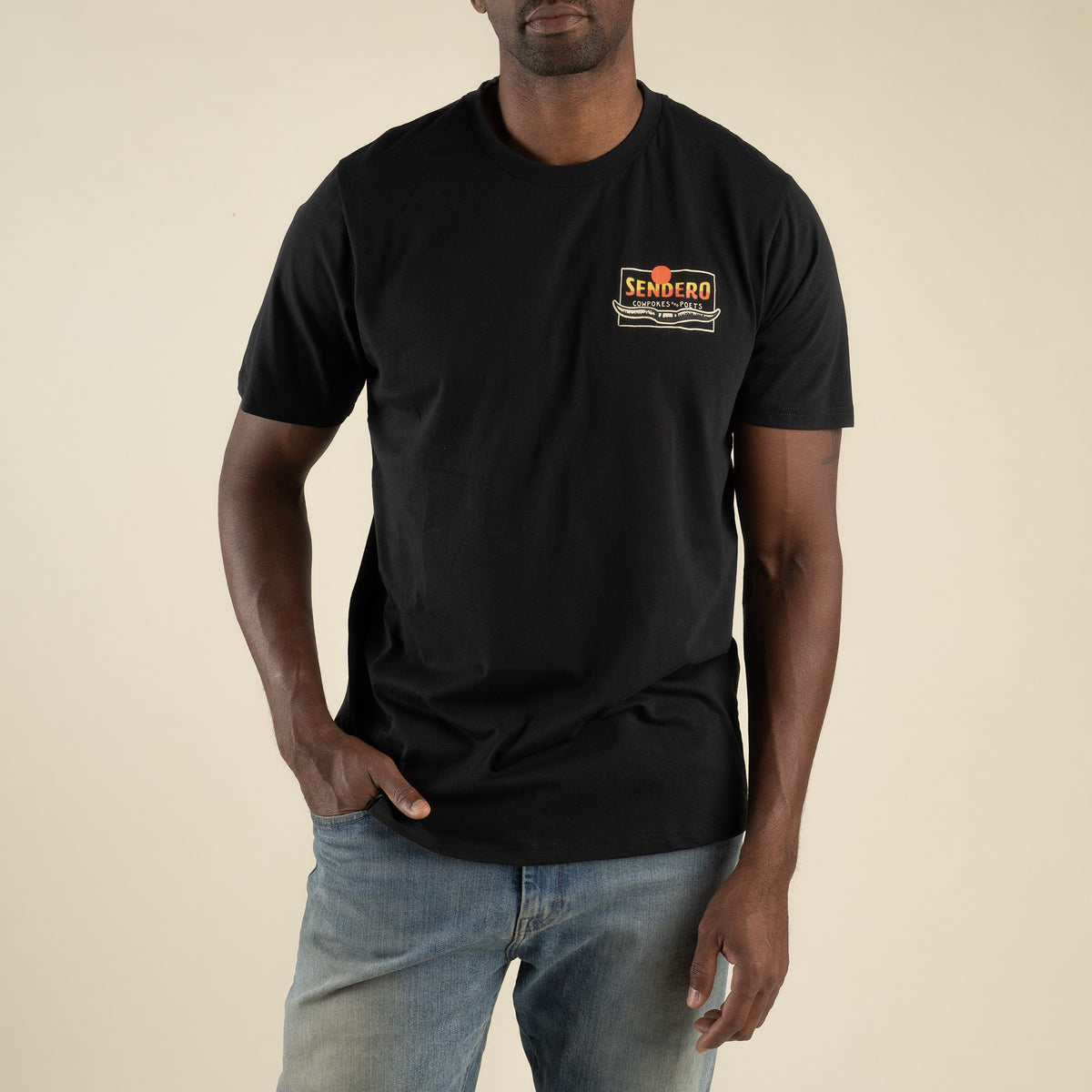 Cowpokes & Poets T-Shirt - Black