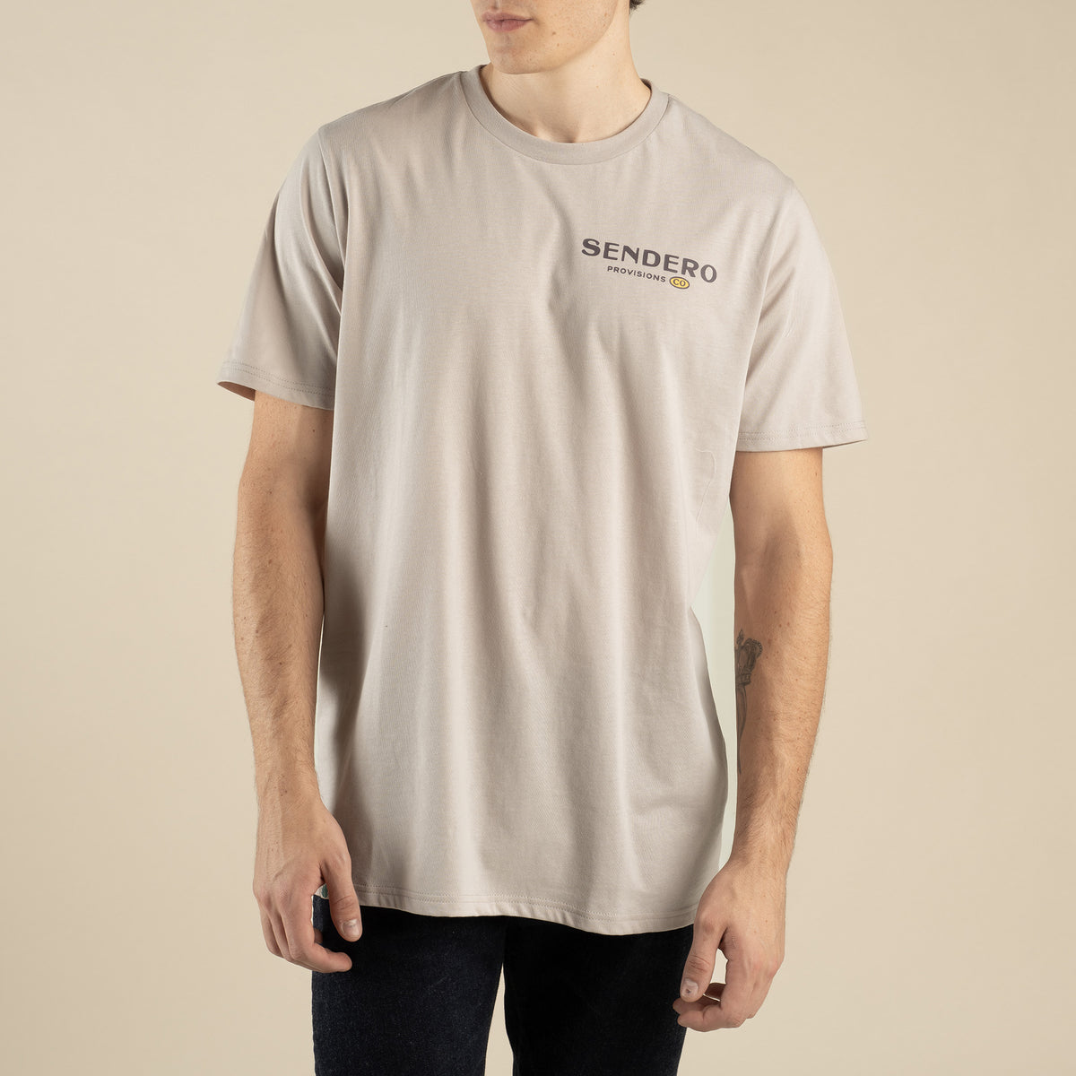 Cowboy Drawin' T-Shirt - Sand