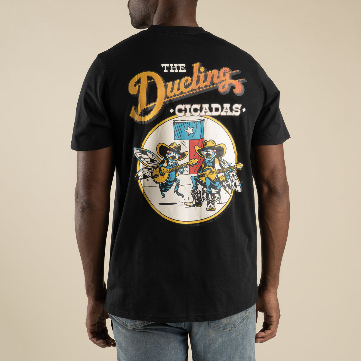 Dueling Cicadas T-Shirt - Black
