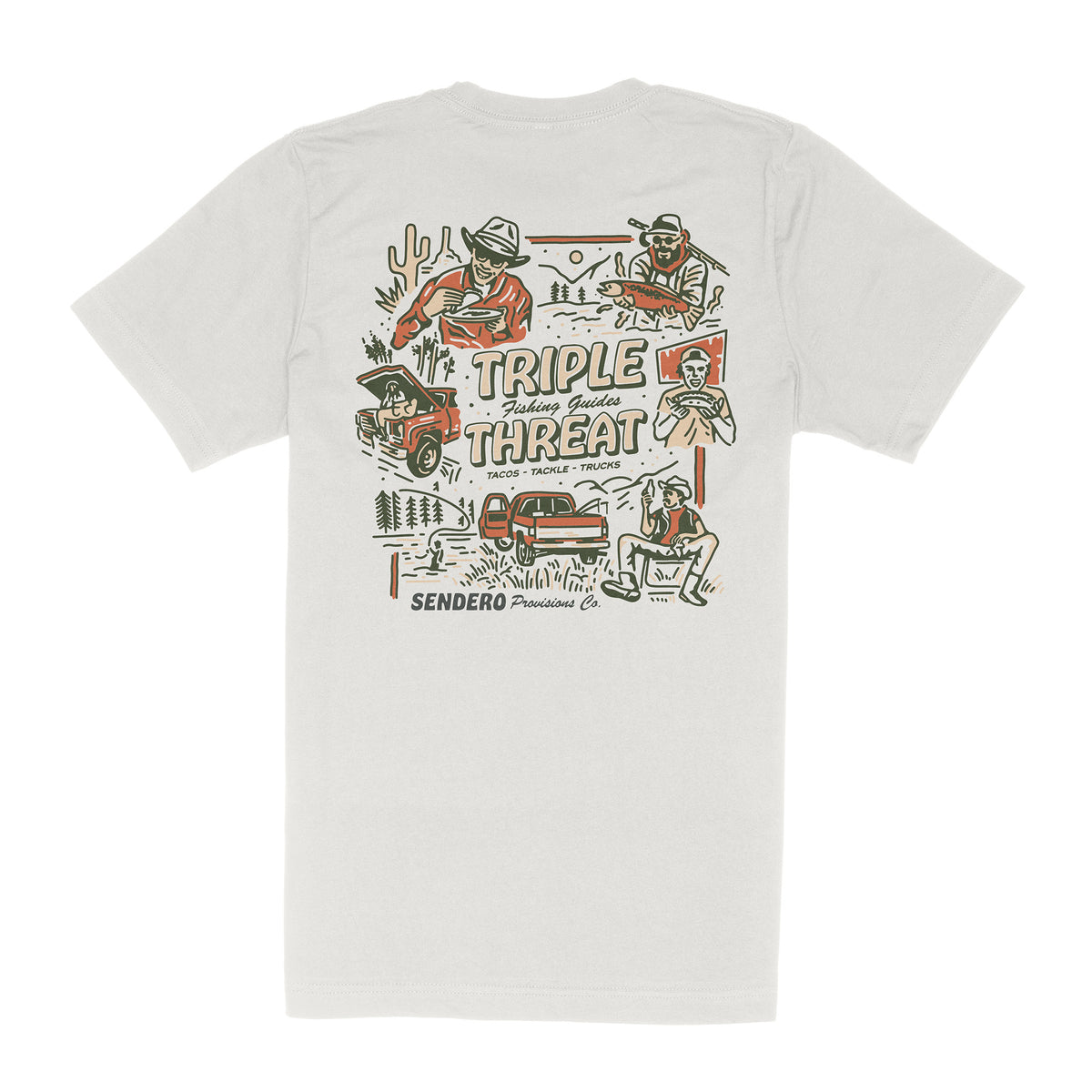 Triple Threat T-Shirt - Vintage White