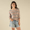 Solita Pullover - Chama Chevron - Cream/Teal