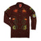 Show Pony Embroidered Western Pearl Snap Long Sleeve Shirt - Electric Brown