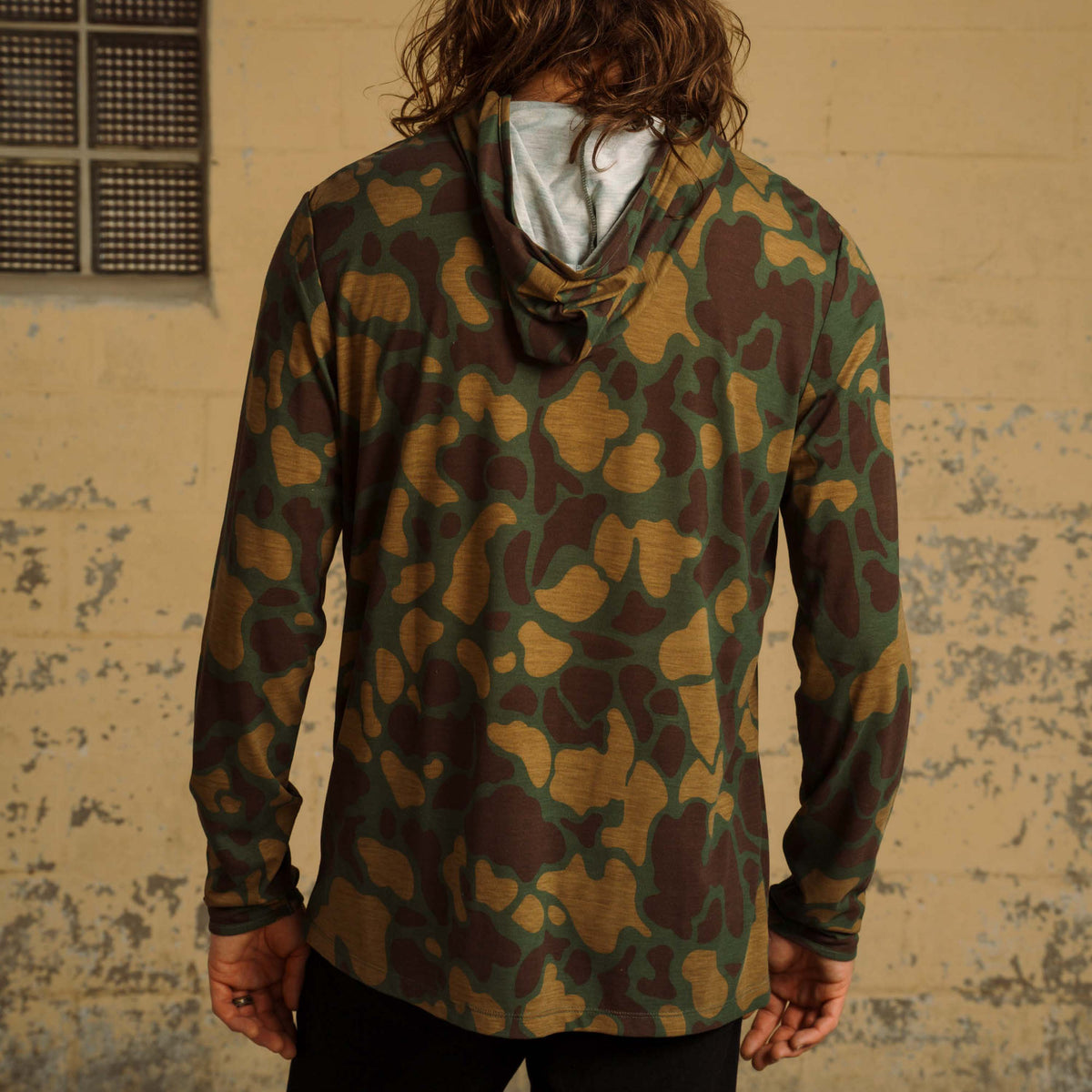 Yucatan Bamboo Hoodie Tech Long Sleeve Shirt - Forest Camo