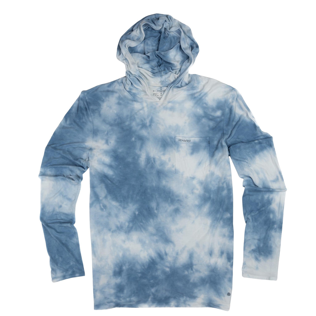 Yucatan Bamboo Hoodie Tech Long Sleeve Shirt - Tie Dye - Senderohead