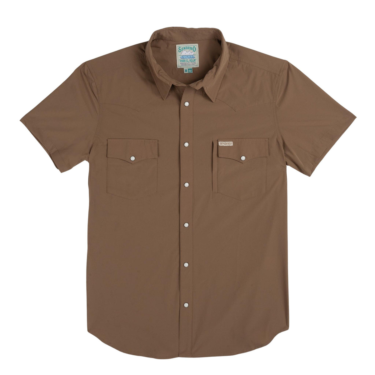 Confluence Tech Short Sleeve Shirt - Light Brown