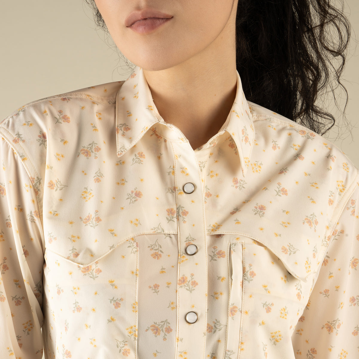 Women's Confluence Tech Long Sleeve Shirt - Dustbloom - Antique White