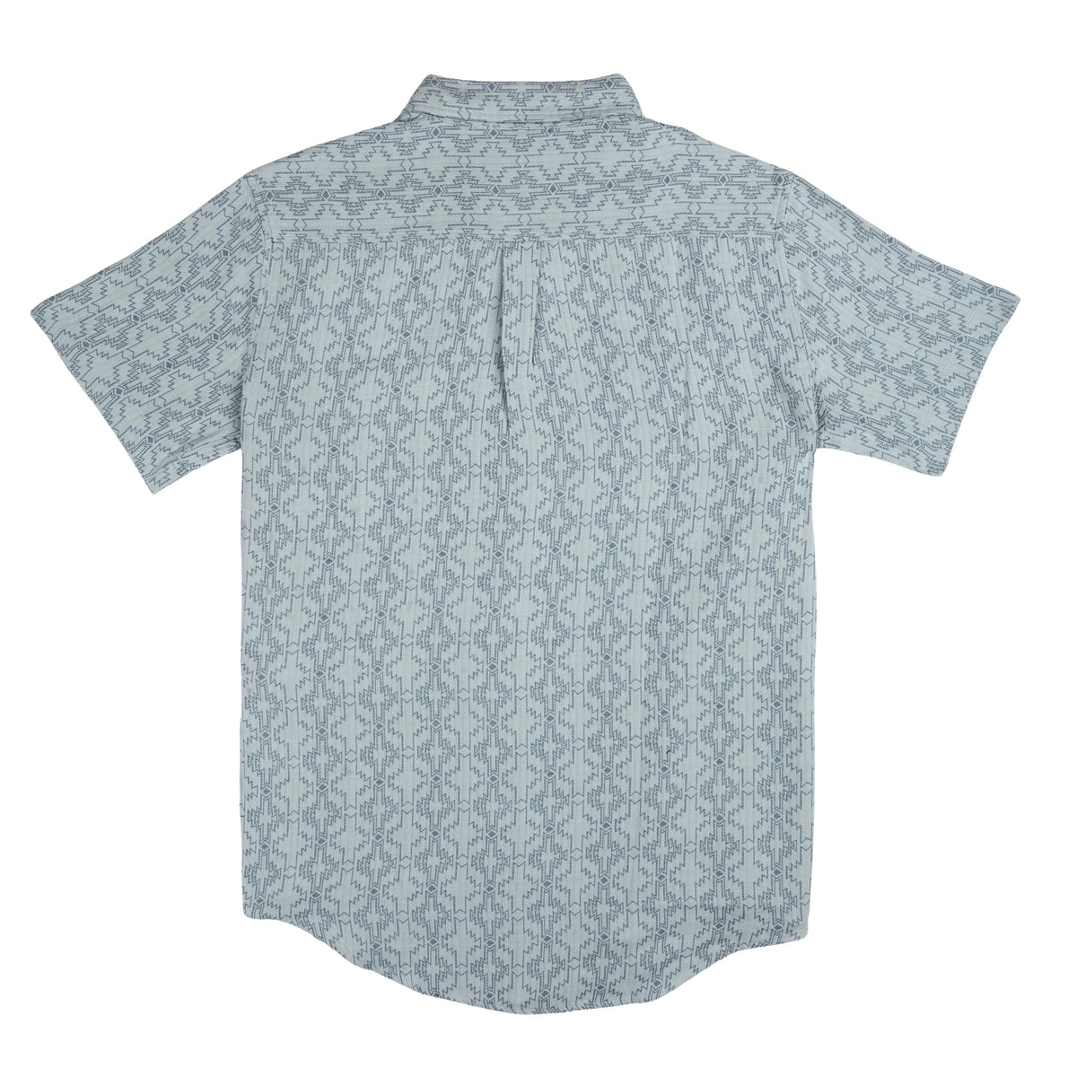 City Slicker Button Up Short Sleeve - Arizola Chevron - Faded Blue