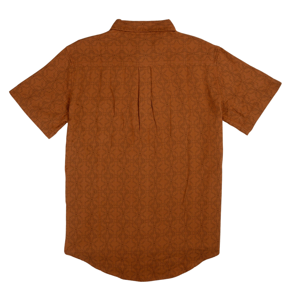 City Slicker Button Up Short Sleeve - Arizola Chevron - Chestnut