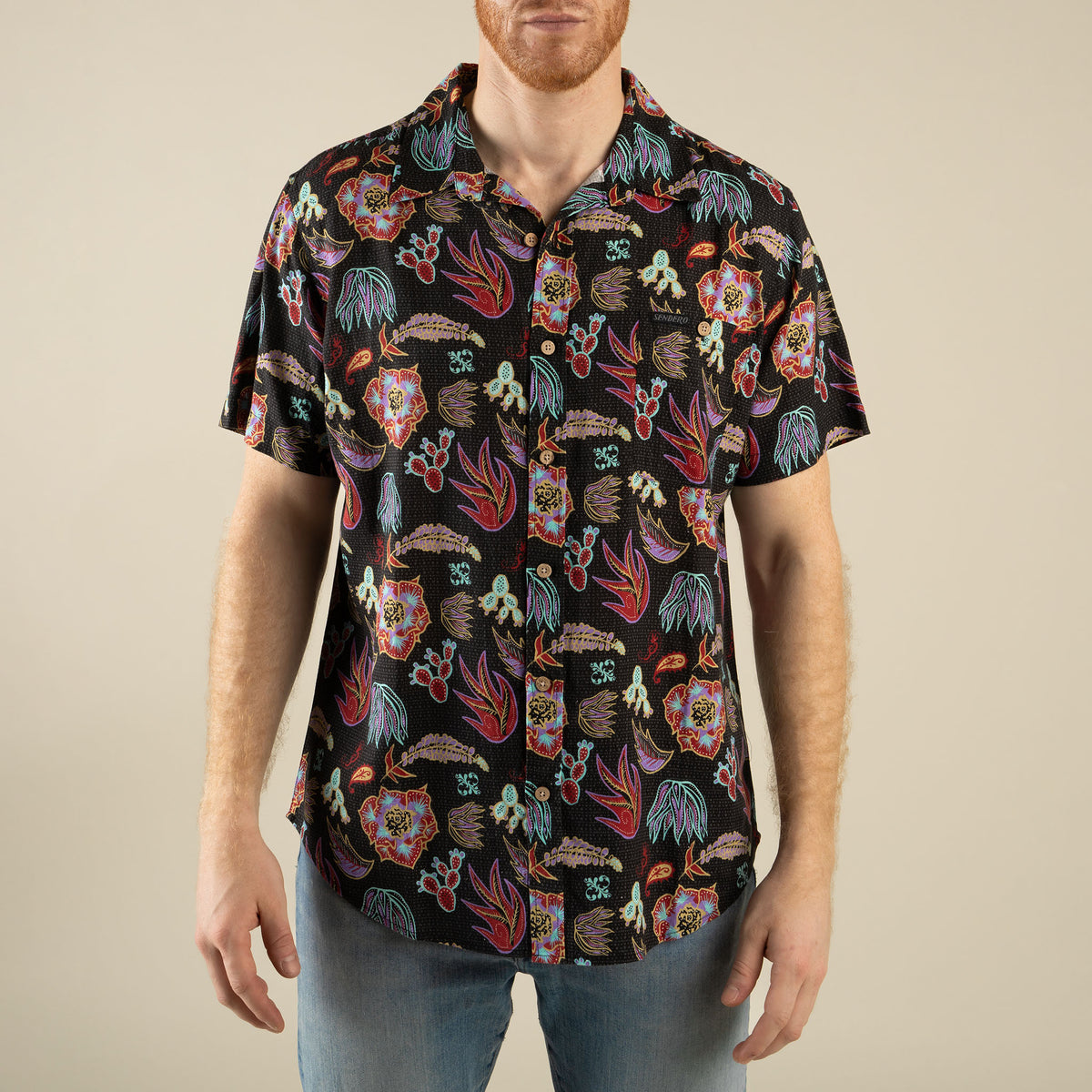 City Slicker Button Up Short Sleeve - Electric Desert