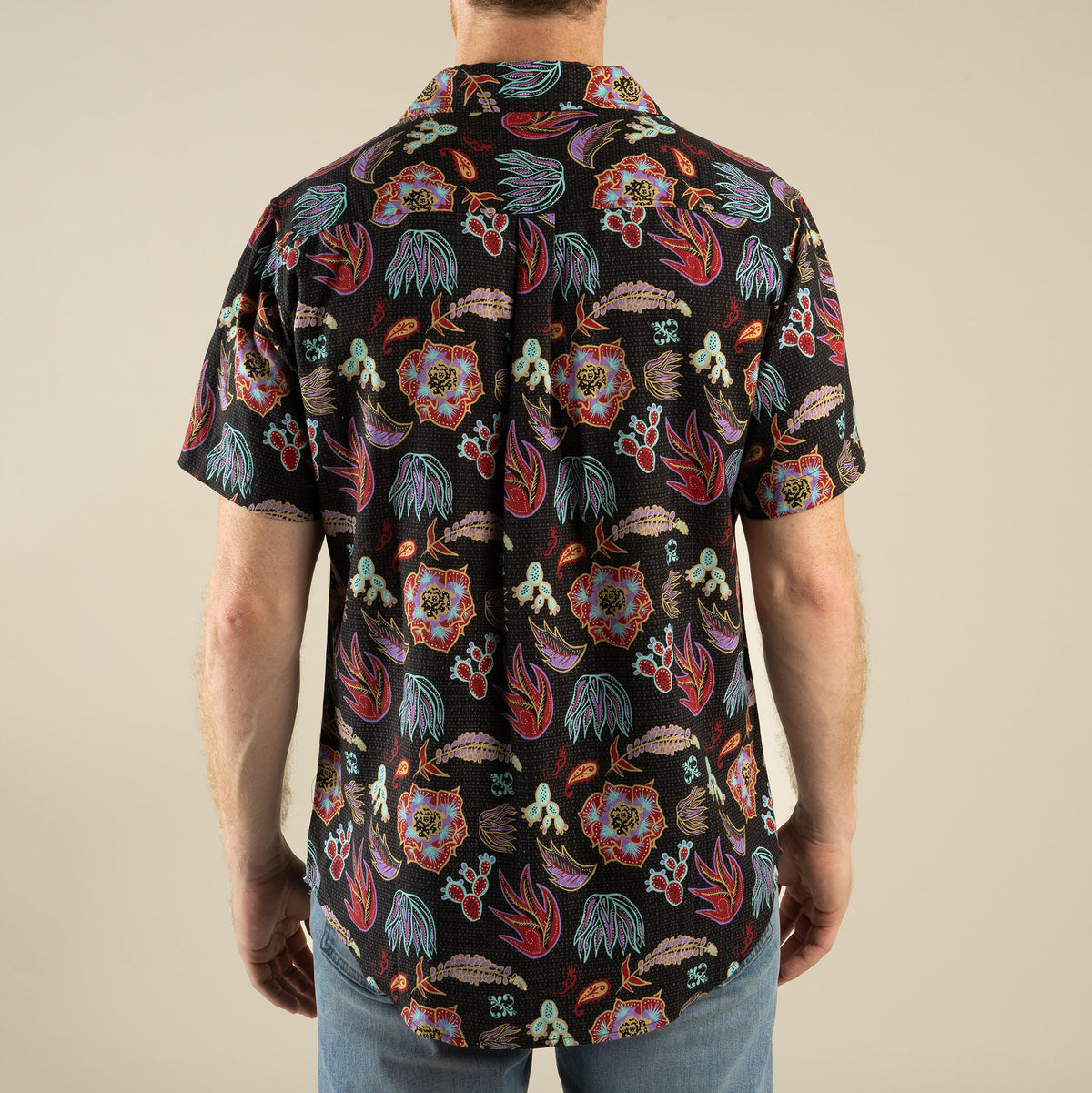 City Slicker Button Up Short Sleeve - Electric Desert