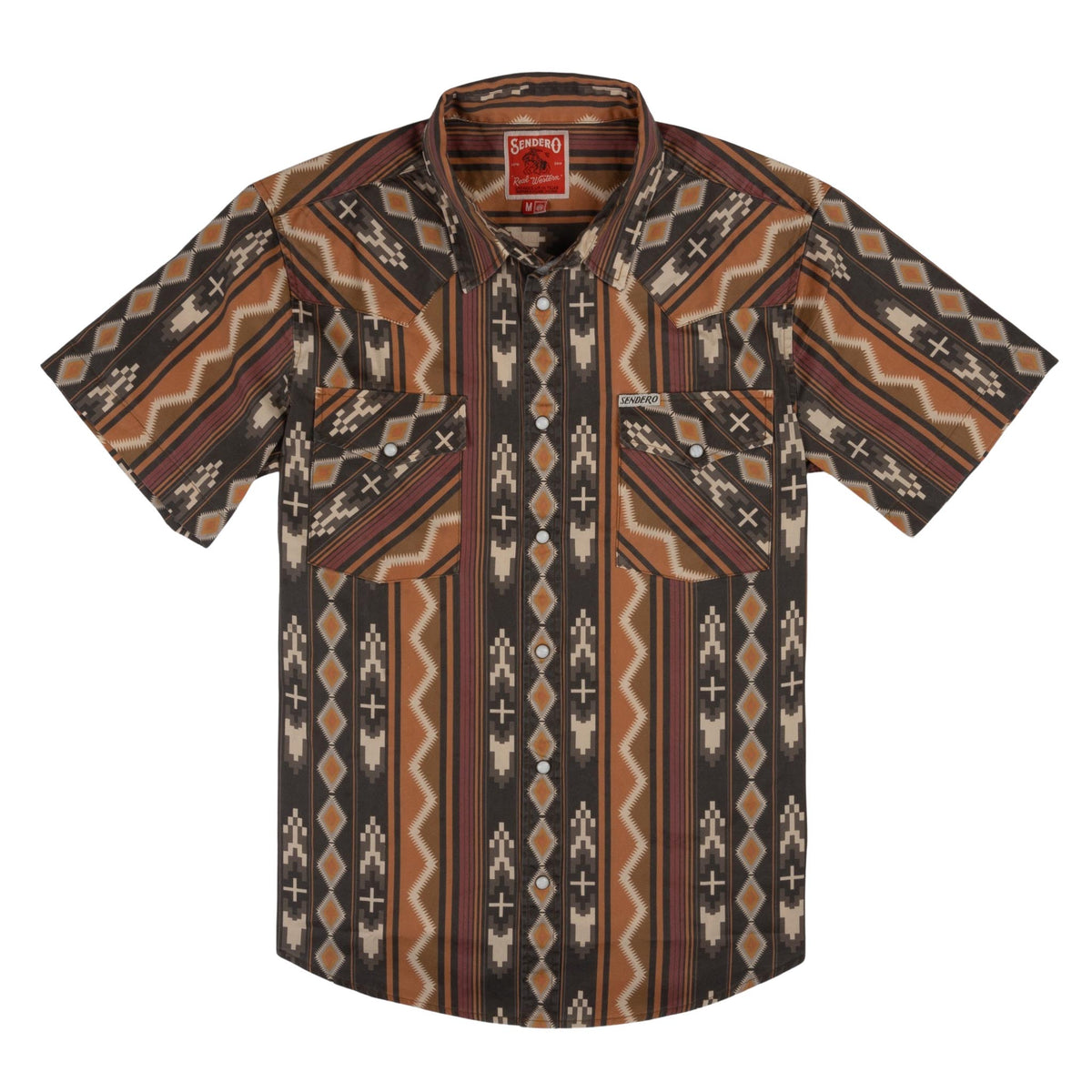 The Wyatt Pearl Snap Short Sleeve Print Shirt