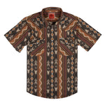 The Wyatt Pearl Snap Short Sleeve Print Shirt