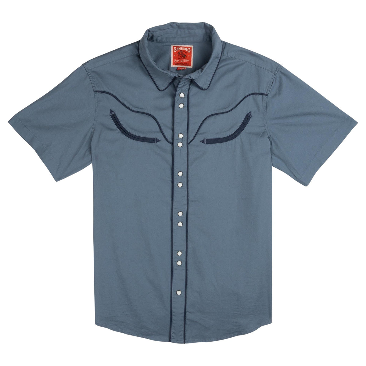 The Prescott Western Shirt - Faded Navy