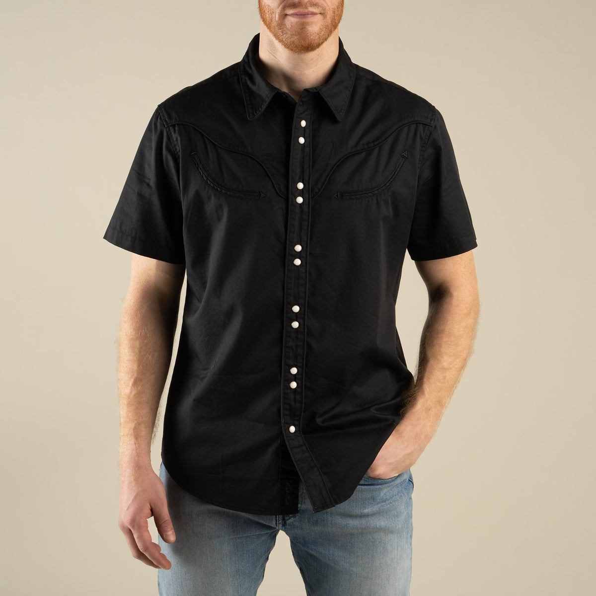 The Prescott Western Shirt - Black