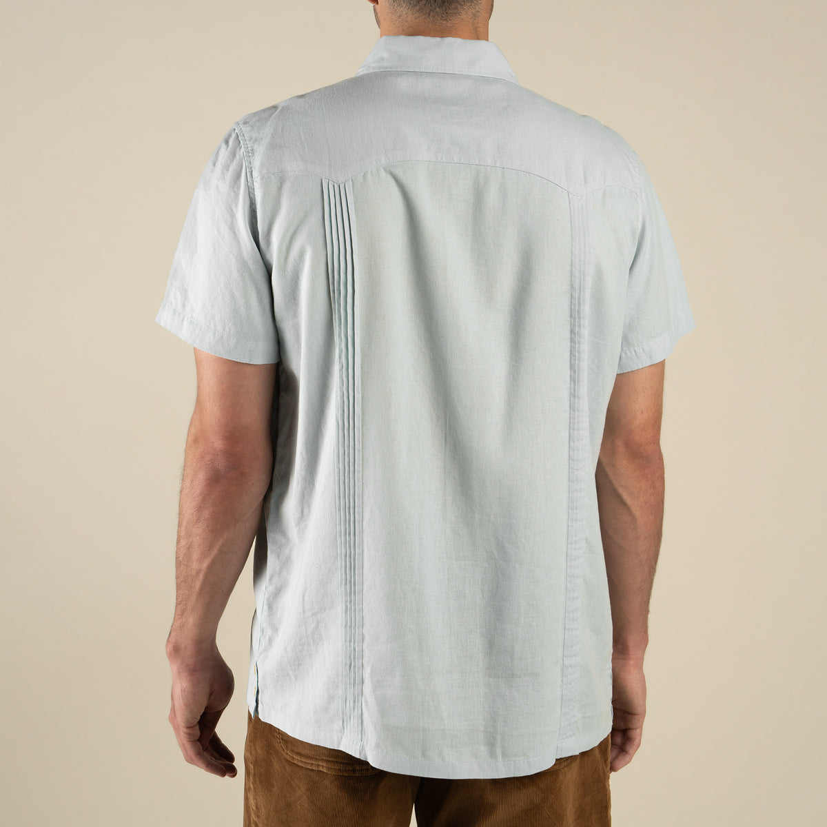 Caballero Guayabera Short Sleeve Shirt - Faded Blue