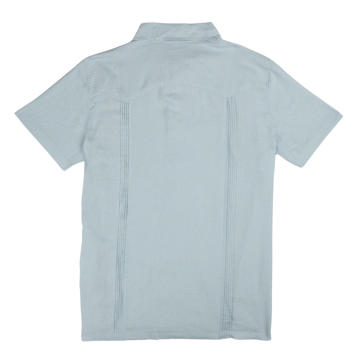 Caballero Guayabera Short Sleeve Shirt - Faded Blue