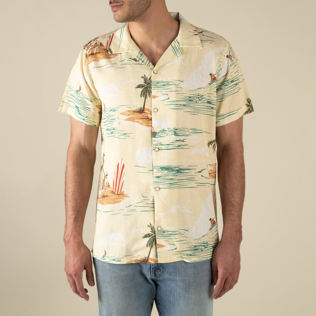 The Padre Shirt - Malibu Cowboy- Cream