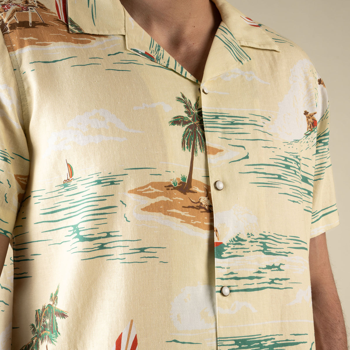 The Padre Shirt - Malibu Cowboy- Cream