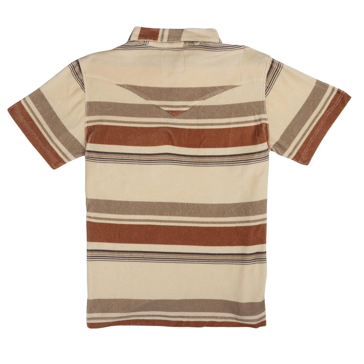Cantina Terry Polo- Sonora Stripe - Cream/Brown