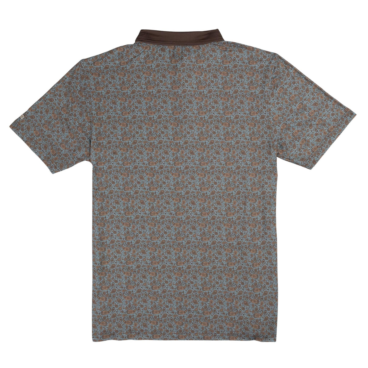 High Noon Performance Polo - Wildrose Paisley - Sky Blue