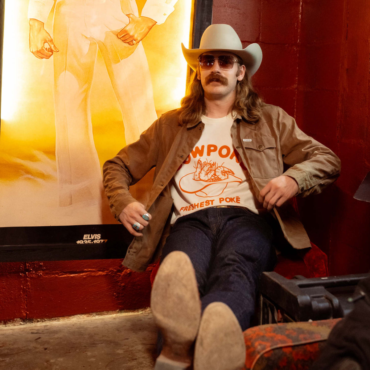 Cowpoke Vintage T-Shirt - Vintage White