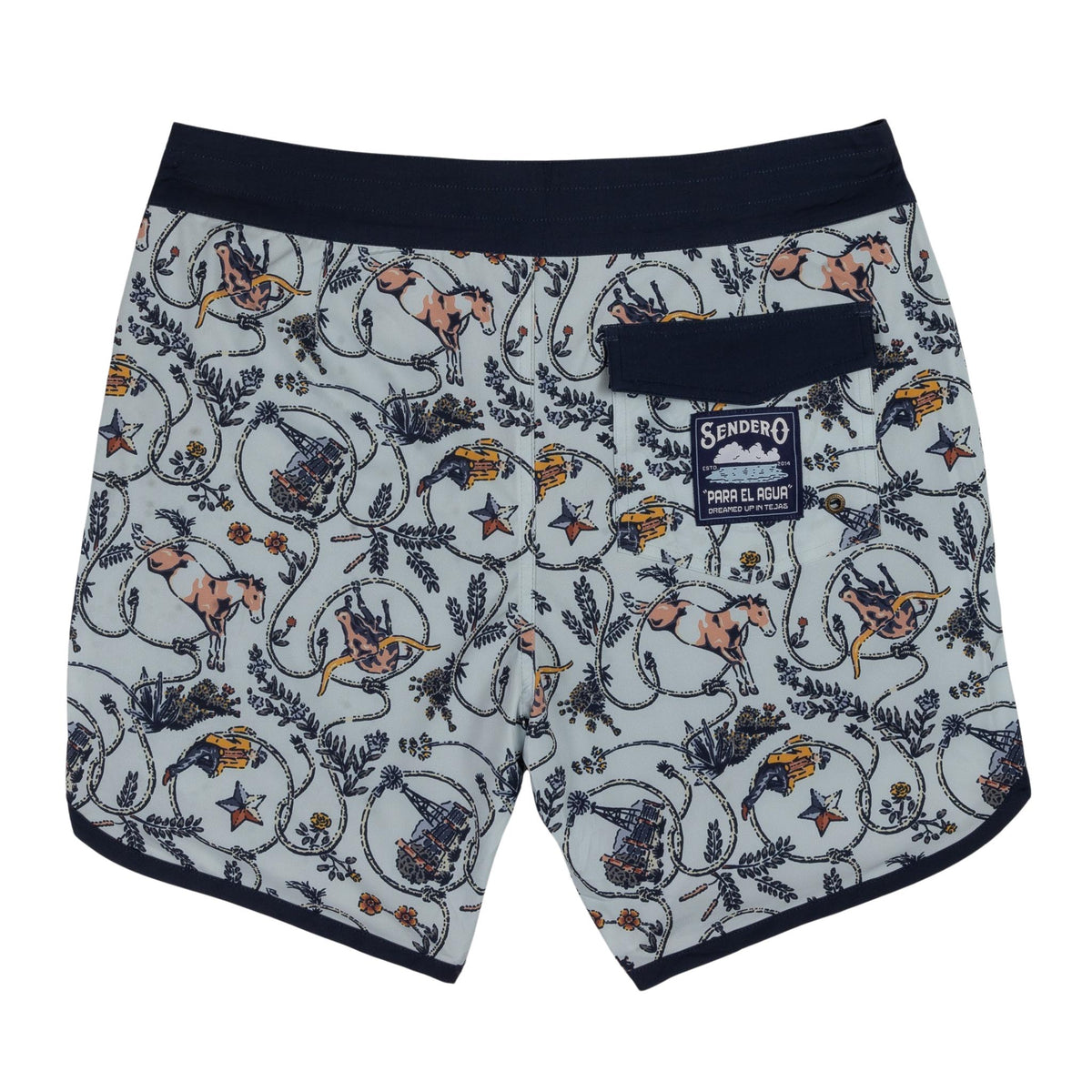 Point Bar Boardshort - High Lonesome - Light Blue