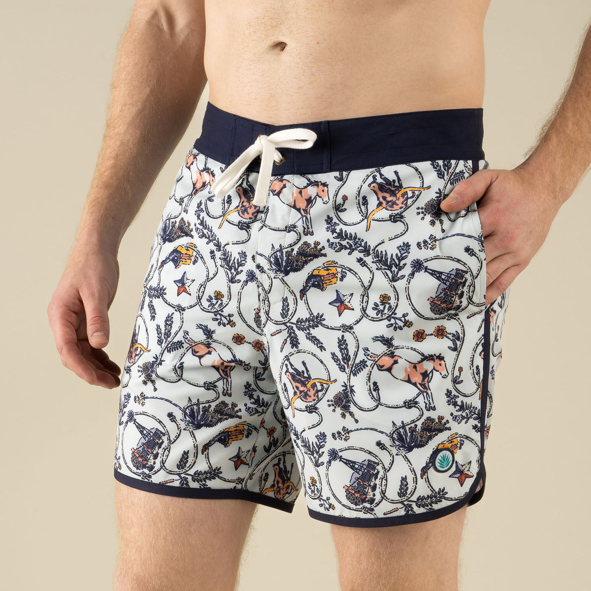 Point Bar Boardshort - High Lonesome - Light Blue