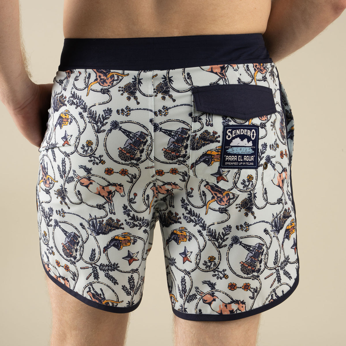 Point Bar Boardshort - High Lonesome - Light Blue