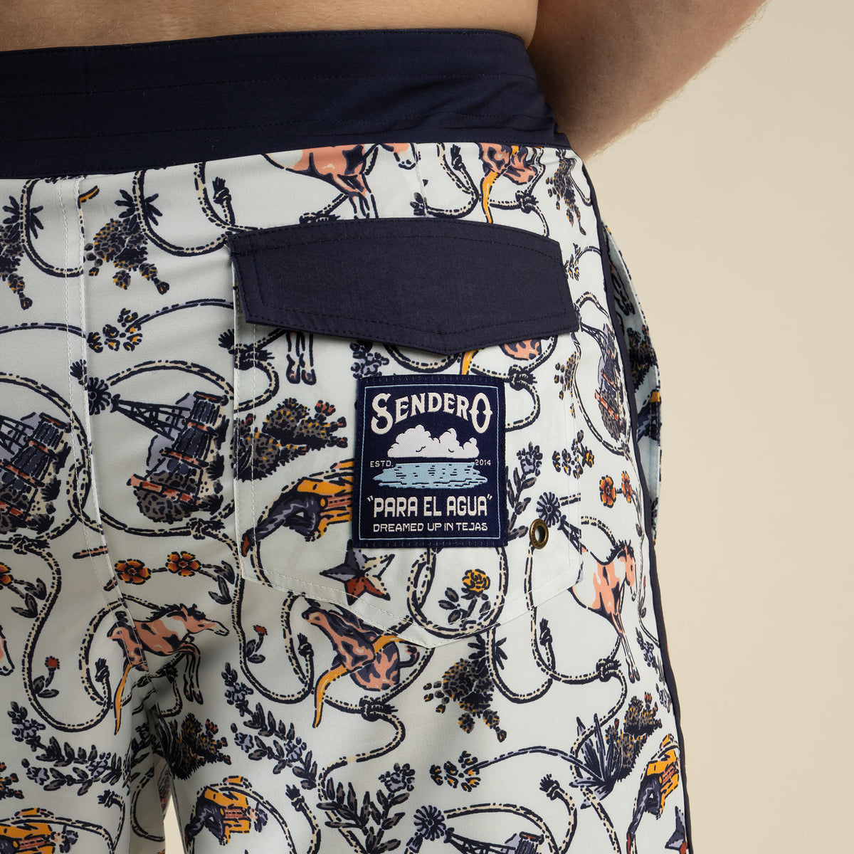 Point Bar Boardshort - High Lonesome - Light Blue