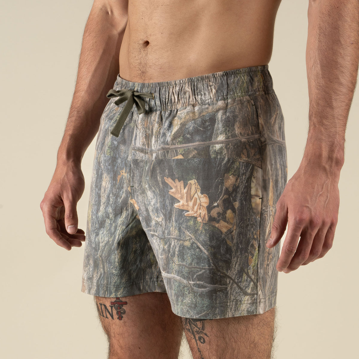 The Barton Elastic Boardshort - Will Tree Camo
