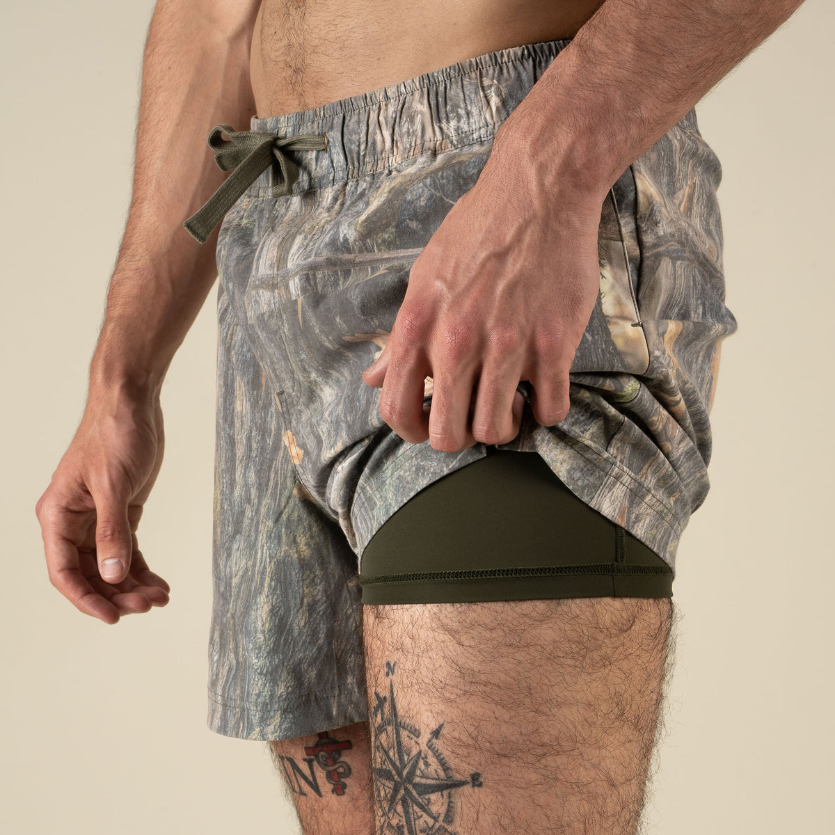 The Barton Elastic Boardshort - Will Tree Camo