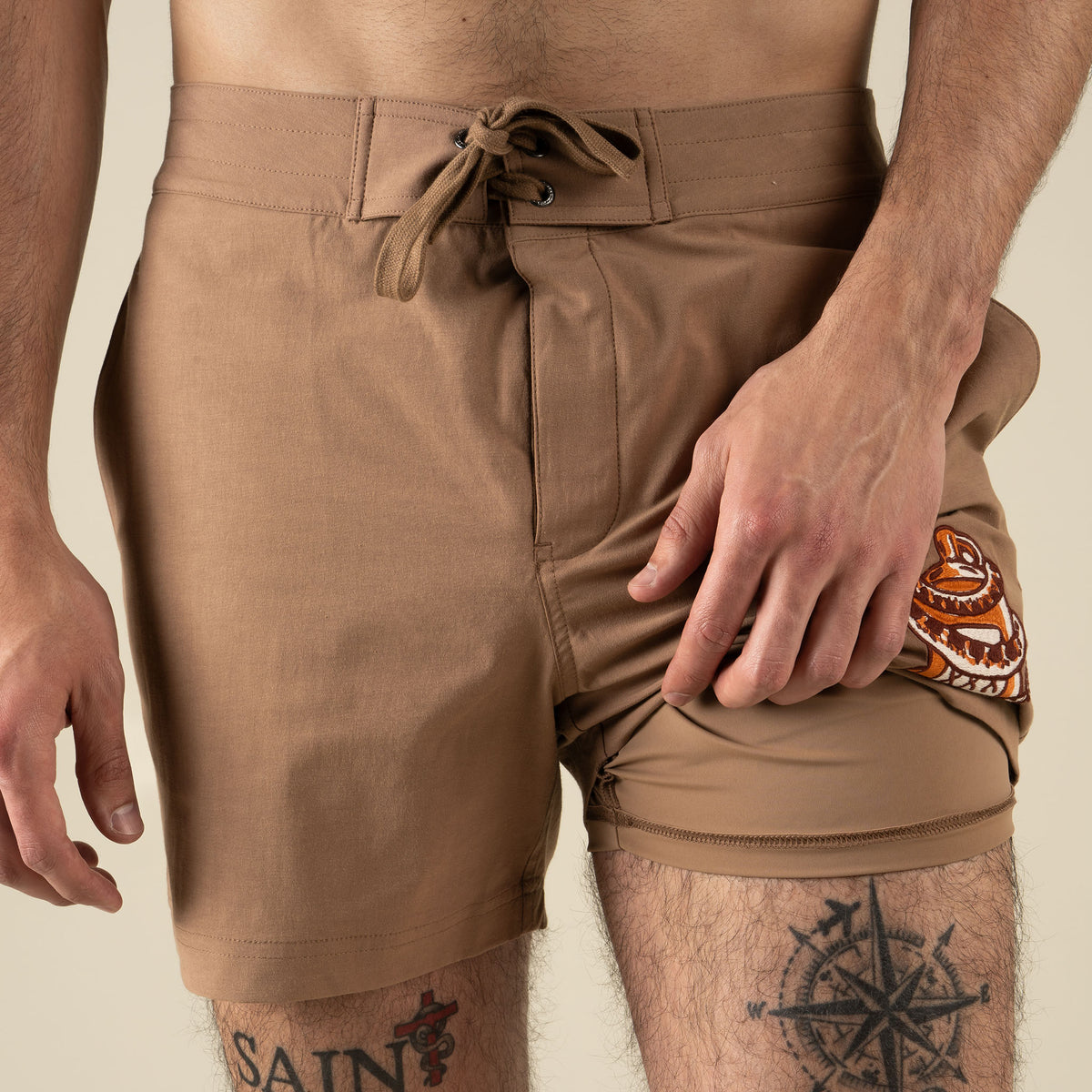 Marejada Boardshort - Light Brown