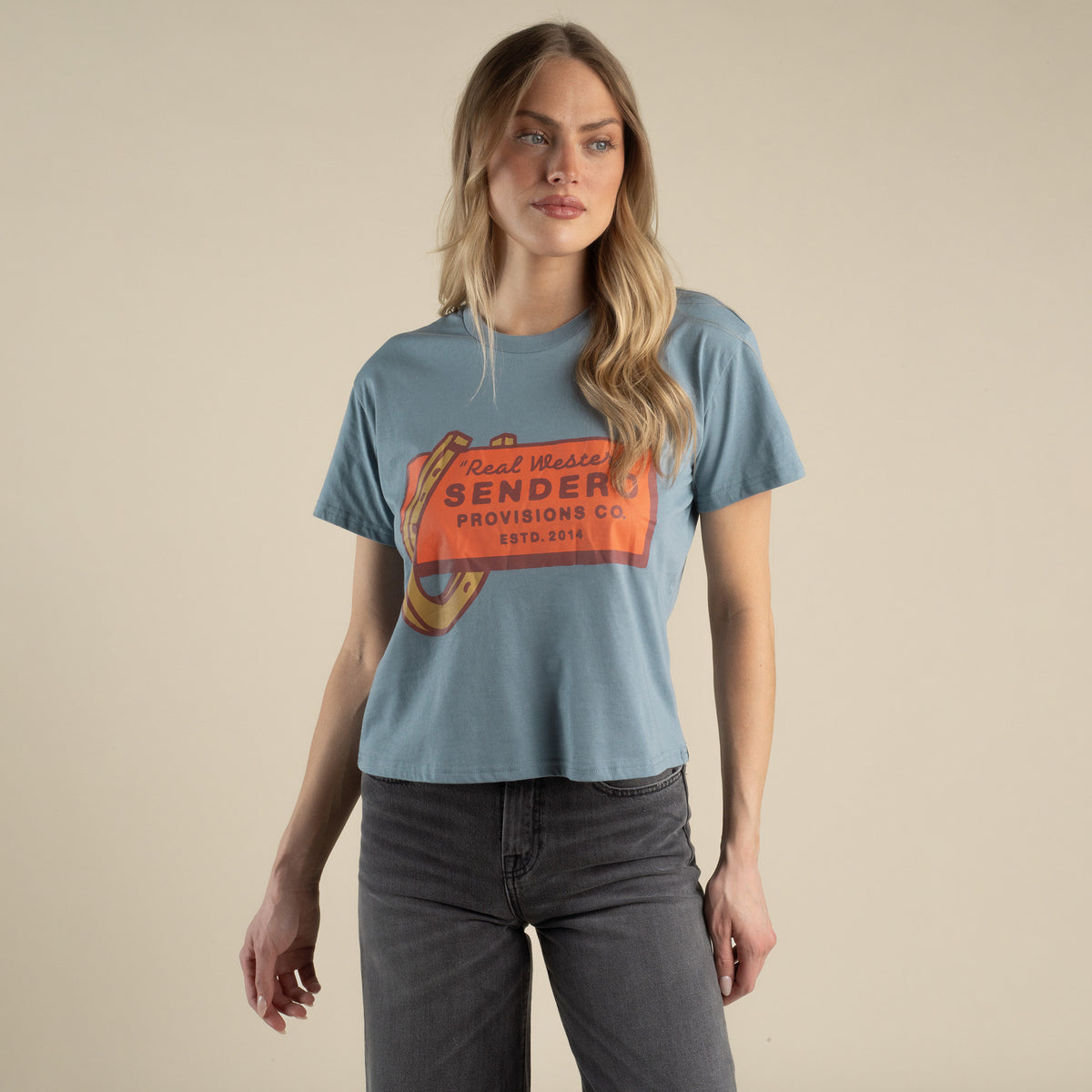 Real Western Boxy Tee - Citadel