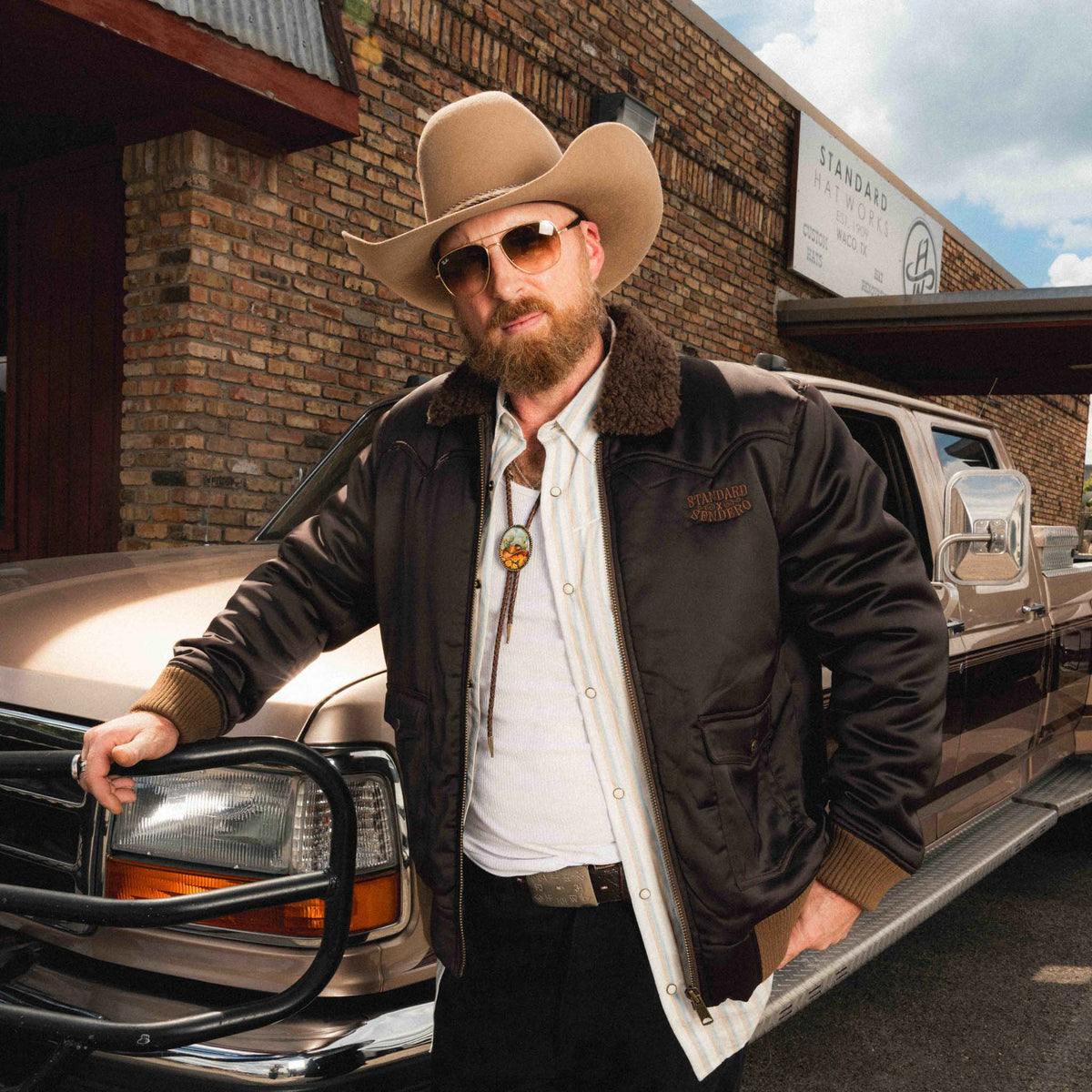 Sendero x Standard Hat Works Bolo Tie - Sky