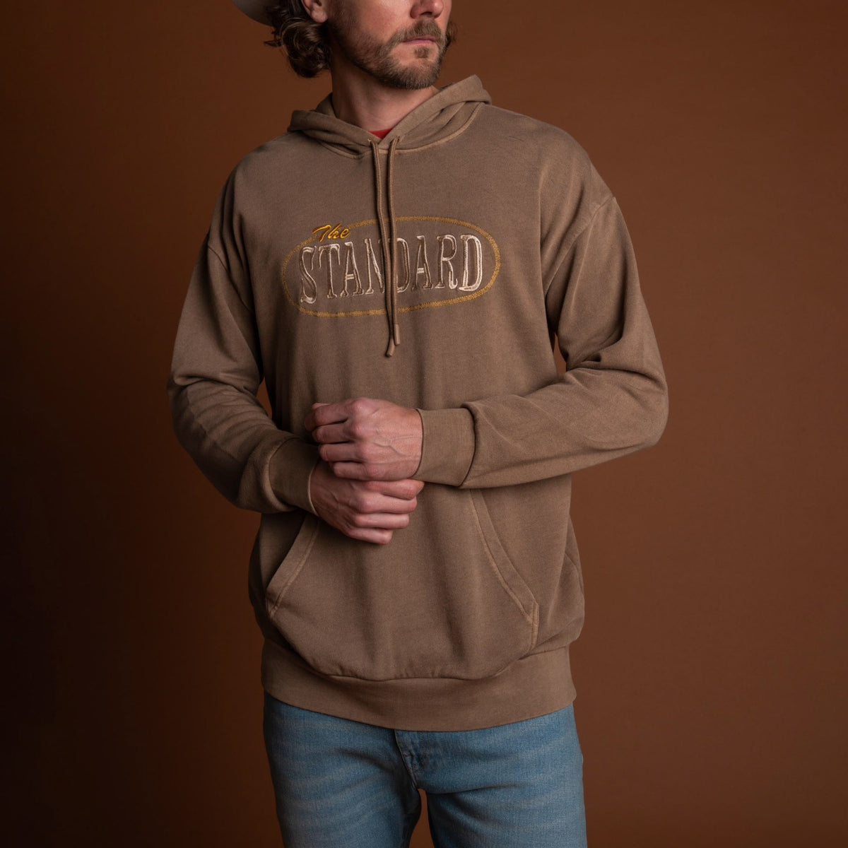 Set the Standard Washed Hoodie - Light Brown