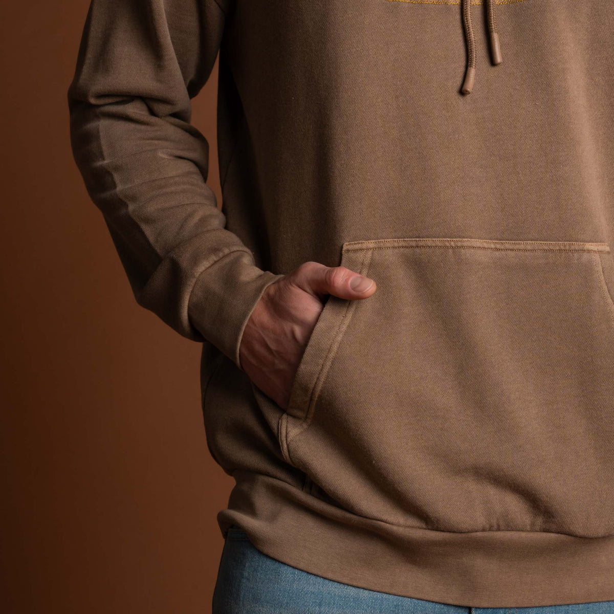 Set the Standard Washed Hoodie - Light Brown