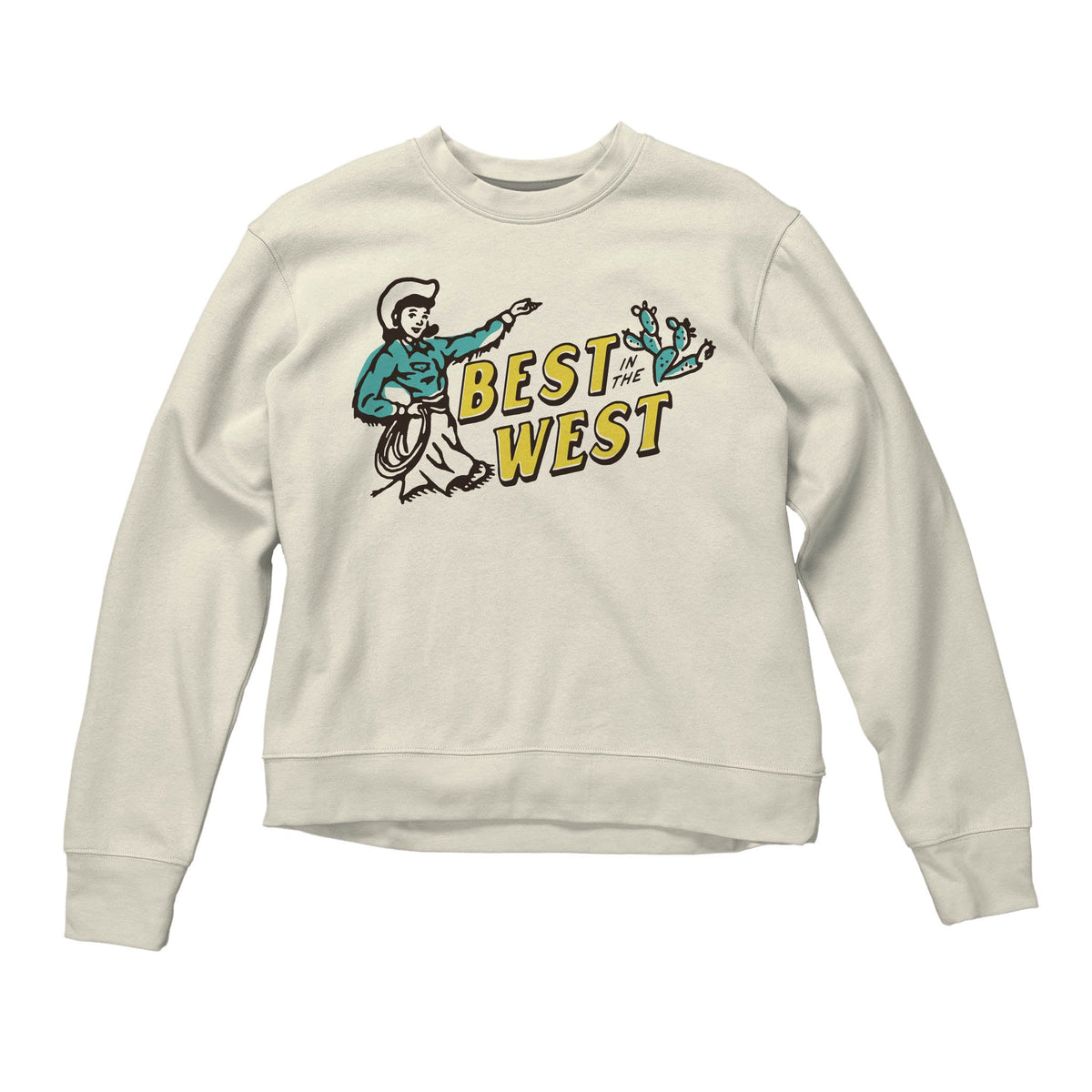 Best in the West Women's Sweatshirt - Vintage White