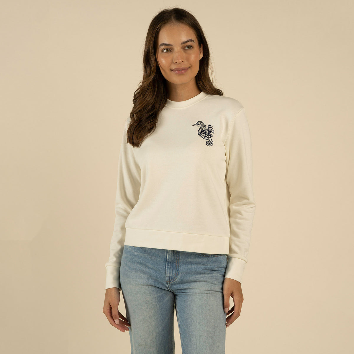 We Dive Women's Sweatshirt - Vintage White