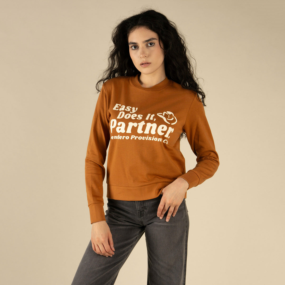 Easy Does It Women's Sweatshirt - Meerkat
