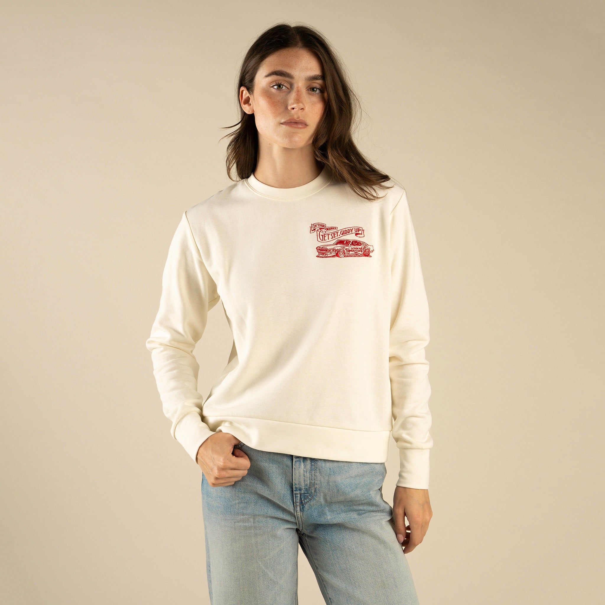 Giddy Up Drop Shoulder Sweatshirt