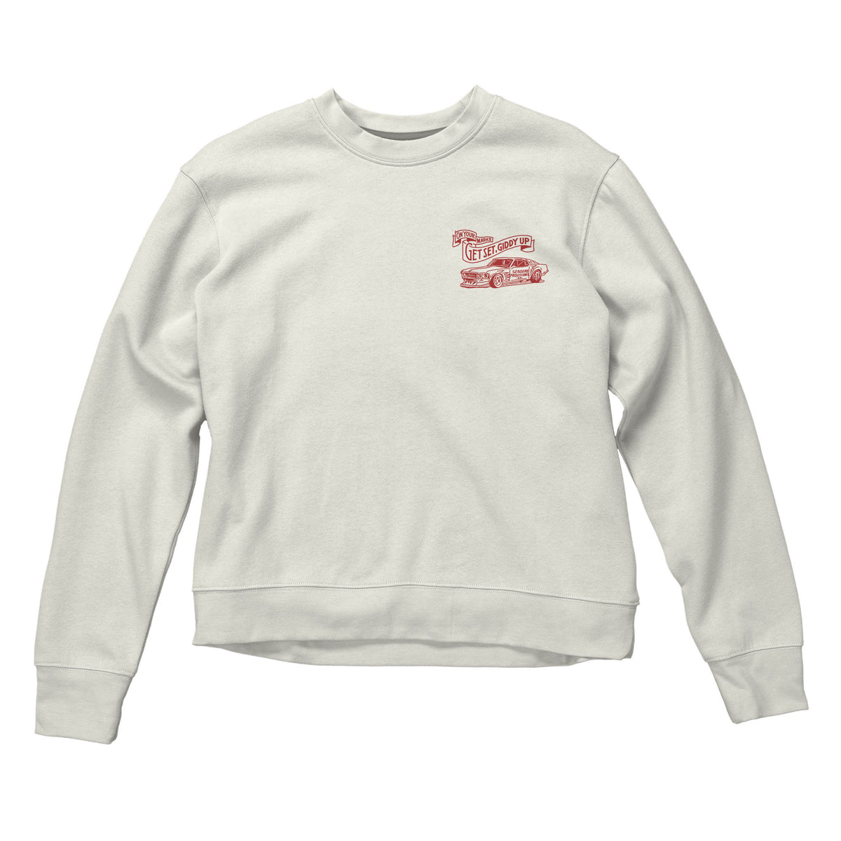 Giddy Up Women's Sweatshirt - Vintage White