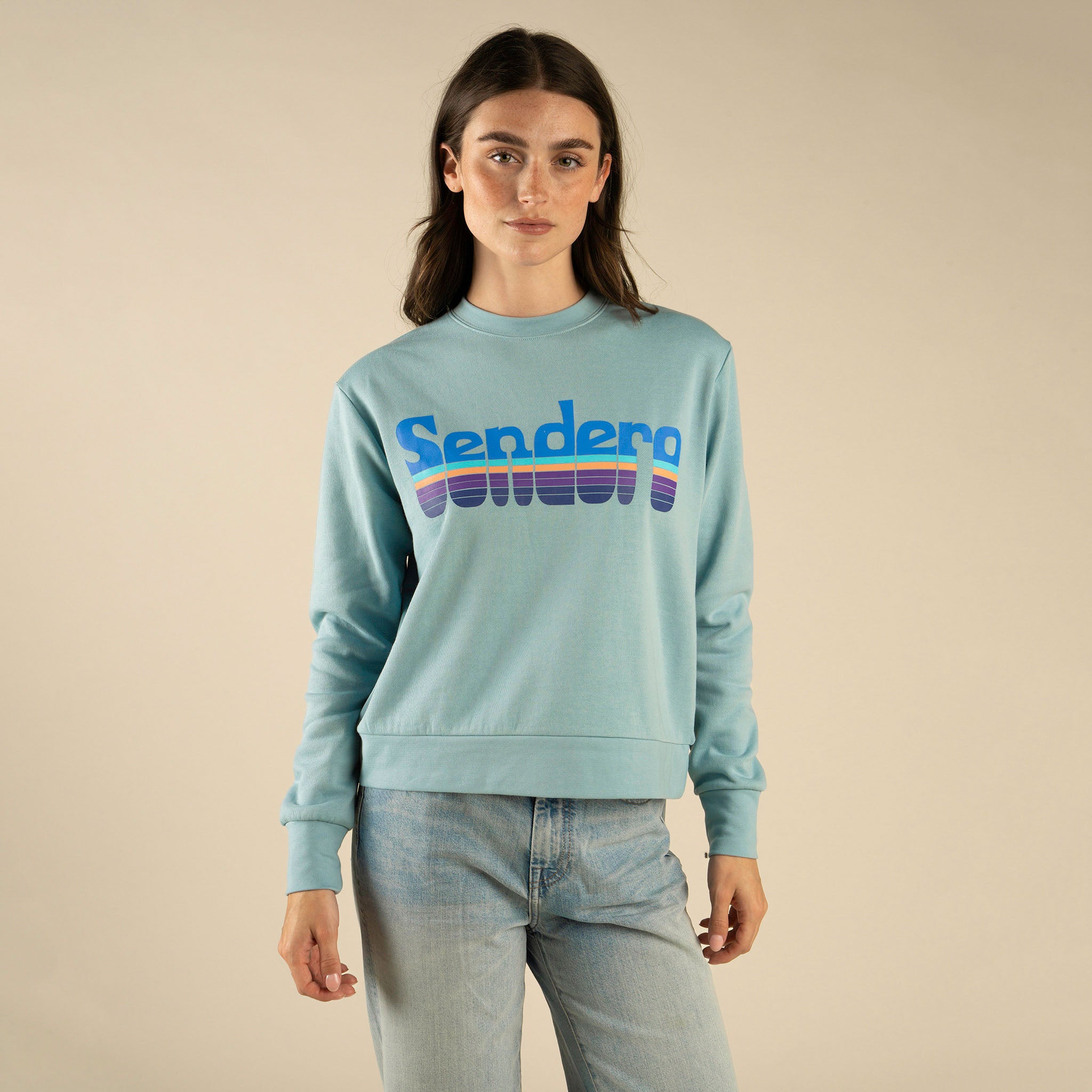 Retro Logo Drop Shoulder Sweatshirt