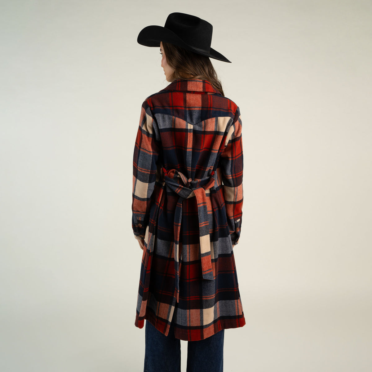 Alma Trench Coat - Plaid