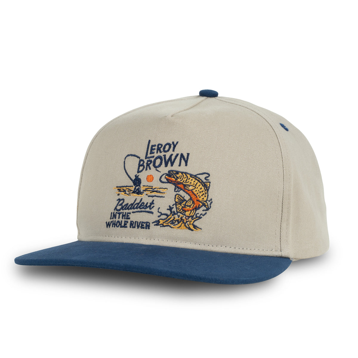 Leroy Brown Hat - Khaki/Navy