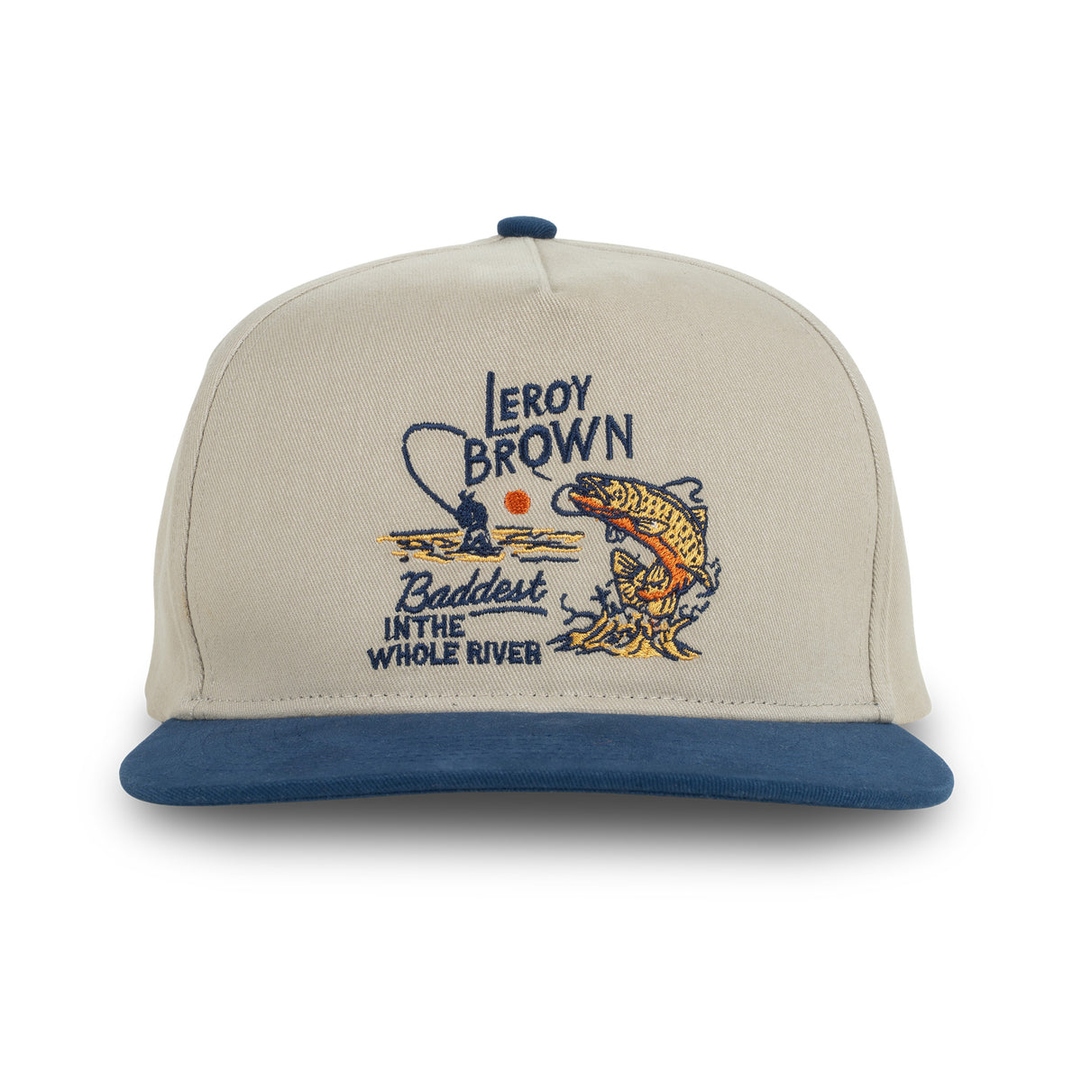 Leroy Brown Hat - Khaki/Navy