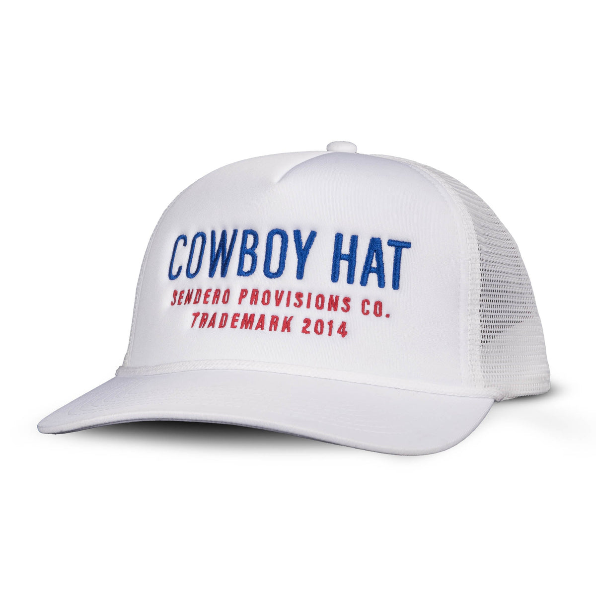 Cowboy Hat - White/Red/Blue