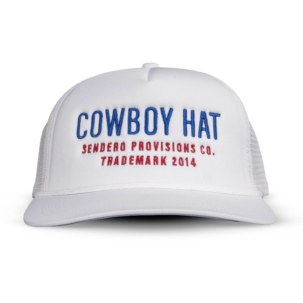 Cowboy Hat - White/Red/Blue