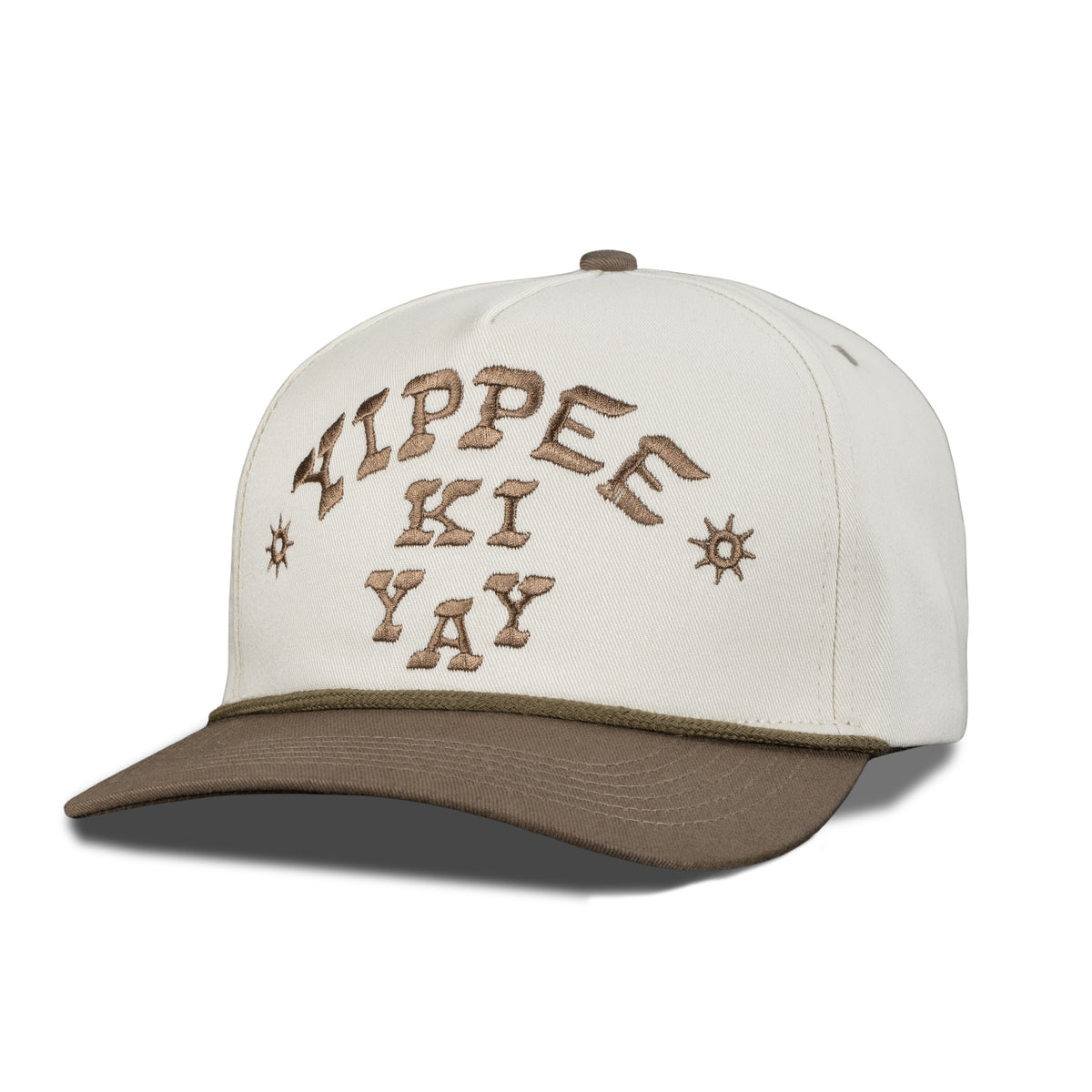 Yippee Ki Yay Hat - Cream/Brown