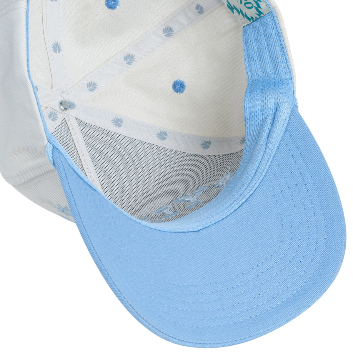 Yippee Ki Yay Hat - Cream/Light Blue