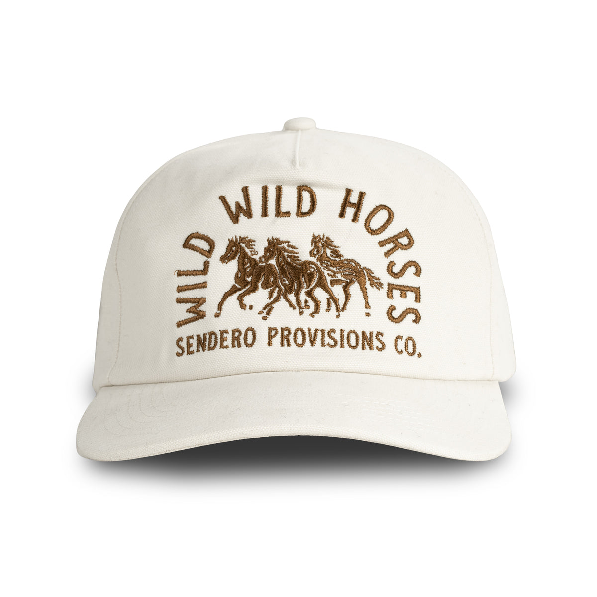 Wild Wild Horses Hat - Cream/Brown